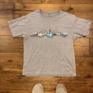 Novelty Blue and Gray Men's Short Sleeve Tee